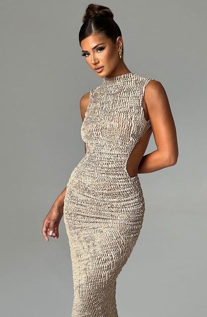 Beige Aphrodite Midi Dress in XS - image 6