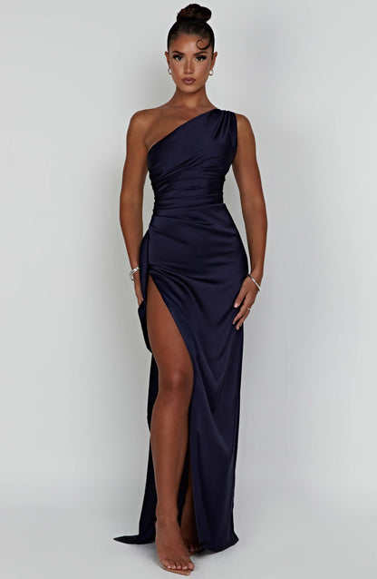 Navy Ariel Maxi Dress in XS - side view