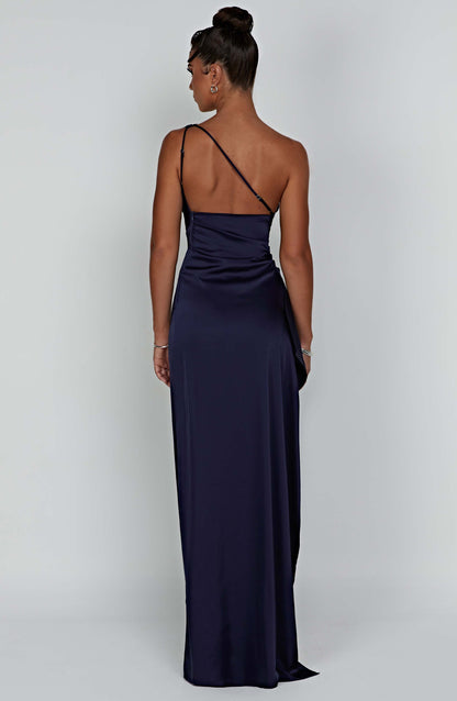 Navy Ariel Maxi Dress in XS - back view