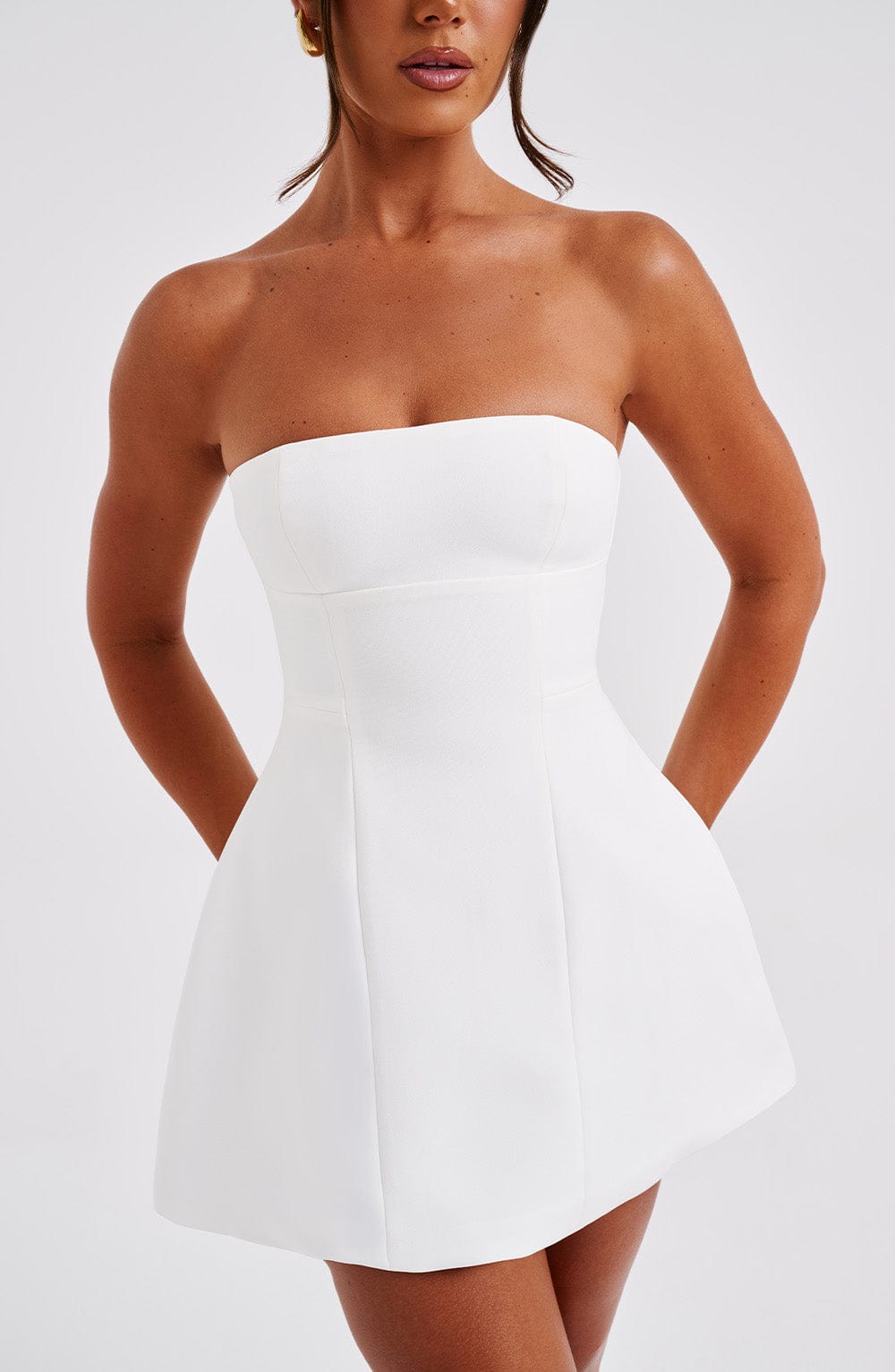 Lila Ivory Mini Sundress for Women