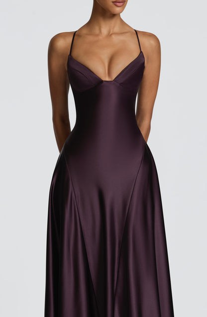 Sophia Plum Maxi Summer Dress