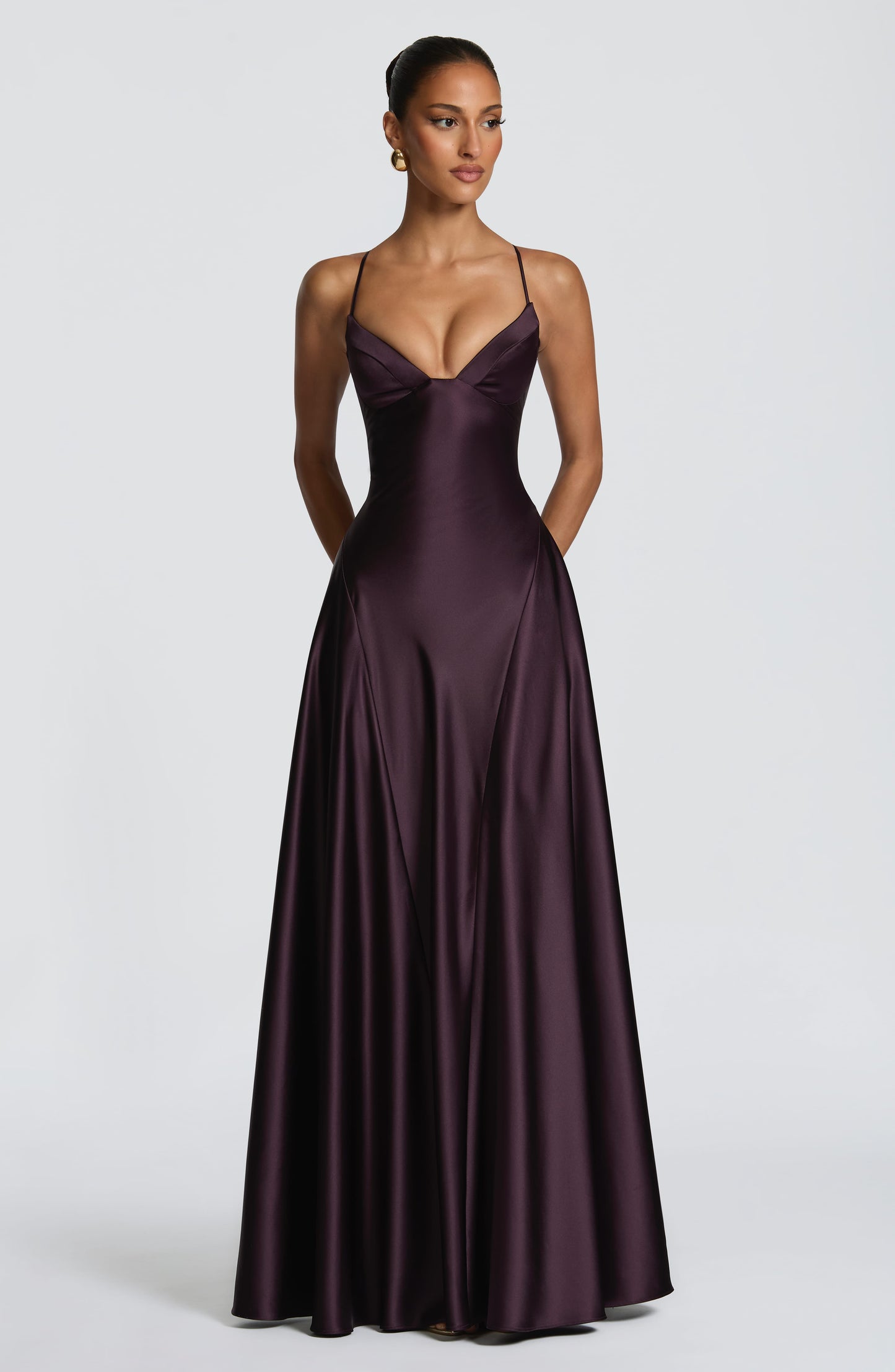 Sophia Plum Maxi Summer Dress