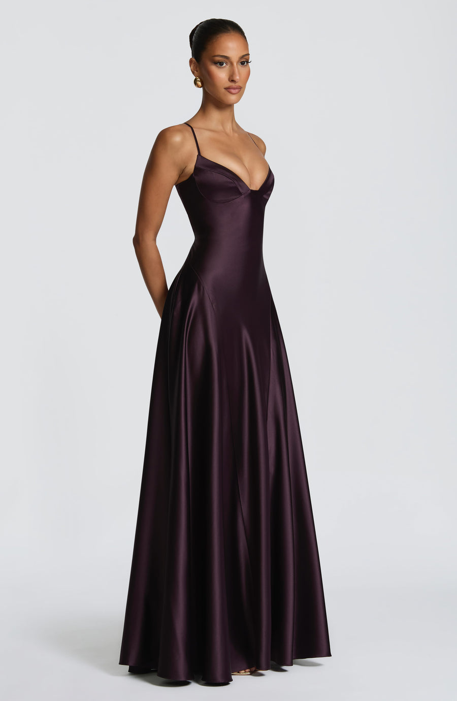 Sophia Plum Maxi Summer Dress