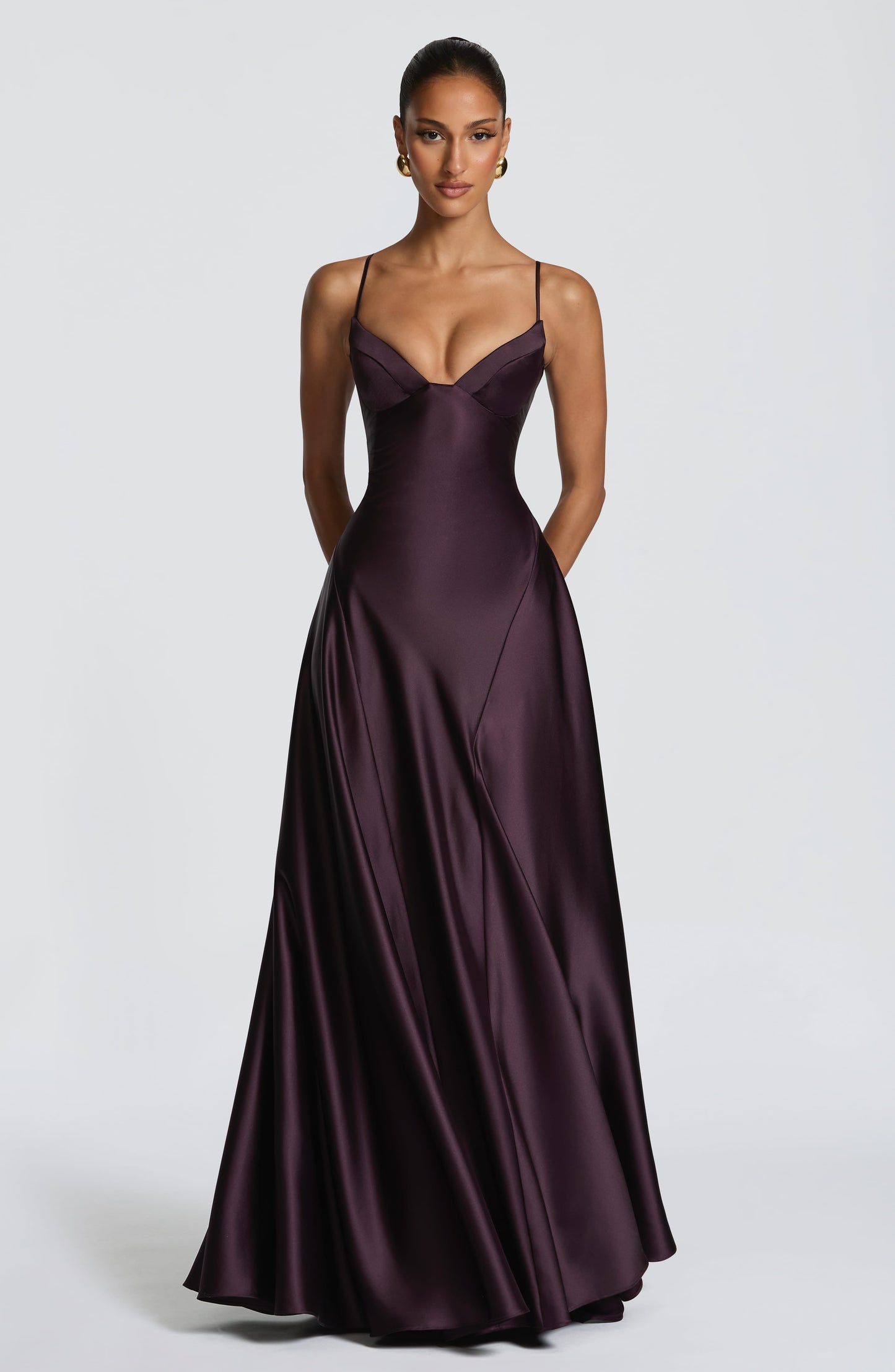 Sophia Plum Maxi Summer Dress