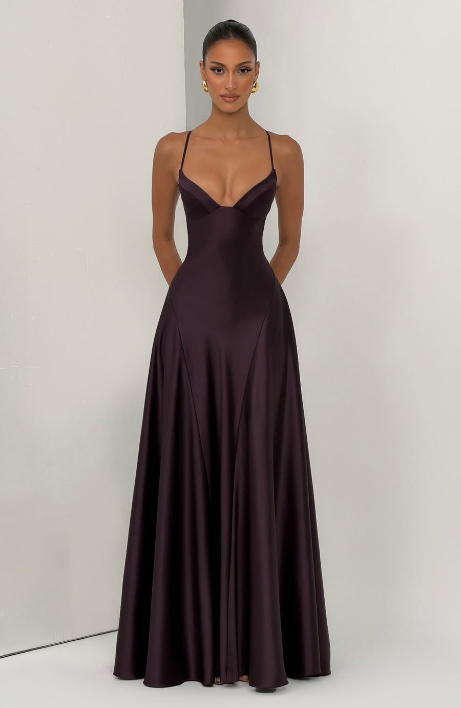 Sophia Plum Maxi Summer Dress