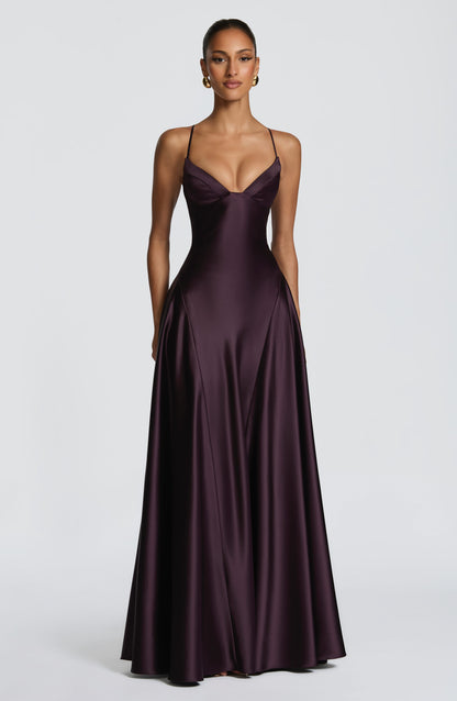 Sophia Plum Maxi Summer Dress