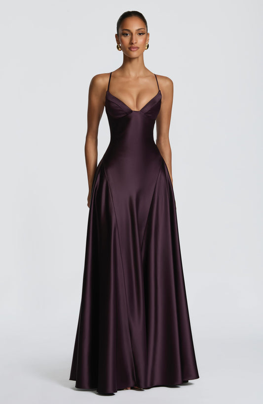 Sophia Plum Maxi Summer Dress