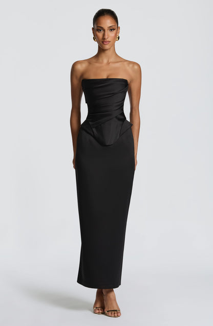 Sophia Black Corset Top - Chic Summer Fashion