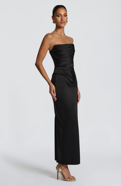 Sophia Black Corset Top - Chic Summer Fashion