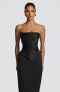 Sophia Black Corset Top - Chic Summer Fashion