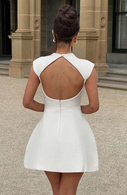 Sophia Ivory Mini Sundress - Cute Summer Fashion