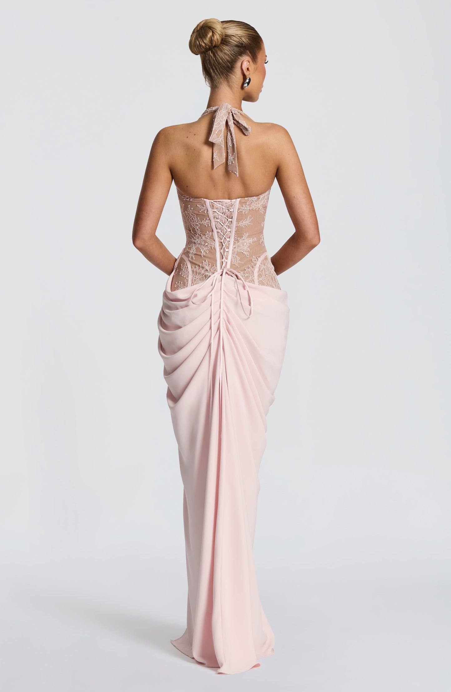 Sophia Blush Maxi Summer Dress