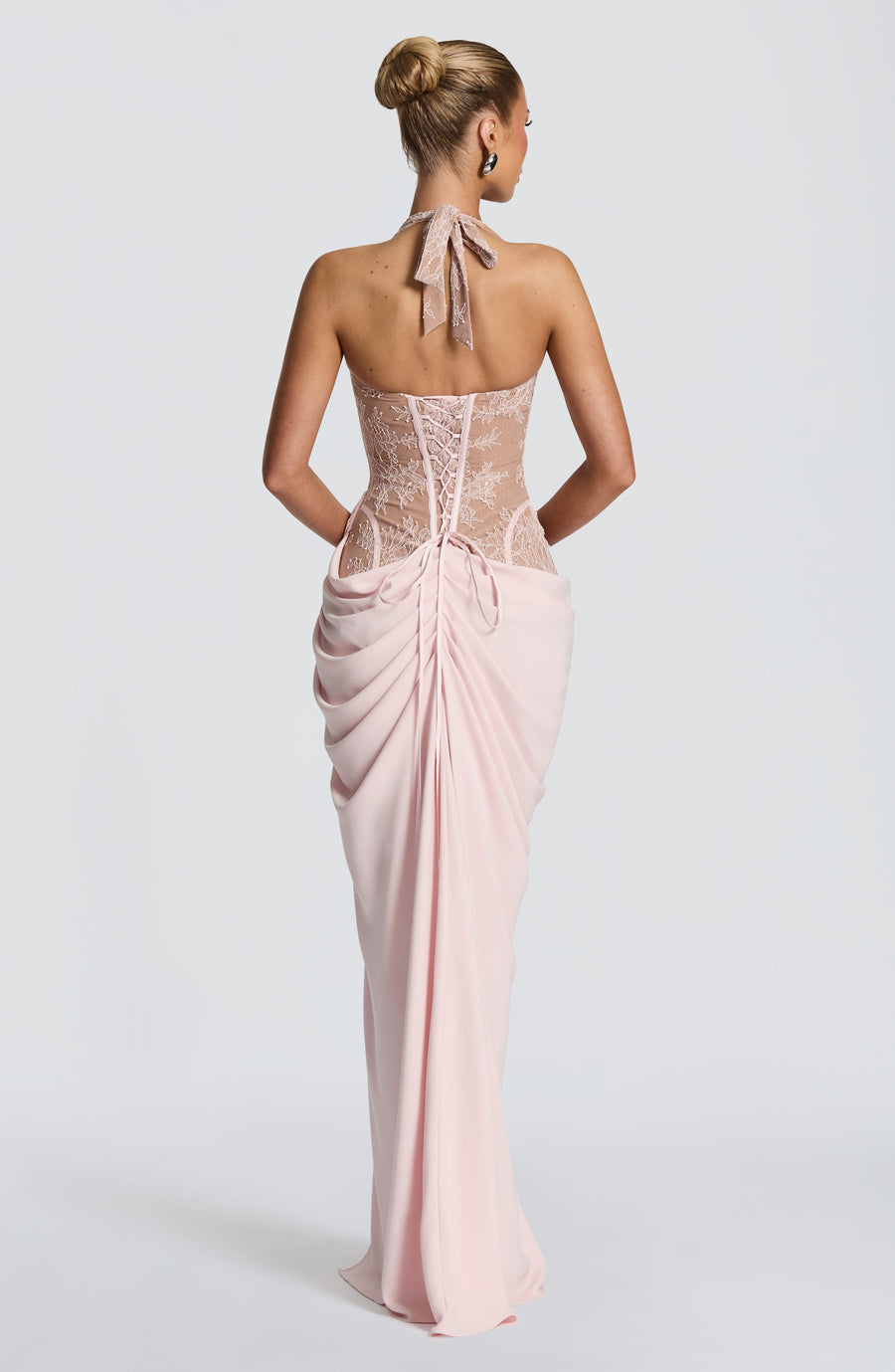 Sophia Blush Maxi Summer Dress