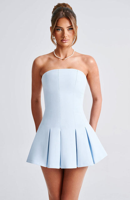 Chloe Blue Mini Sundress - Cute Summer Fashion