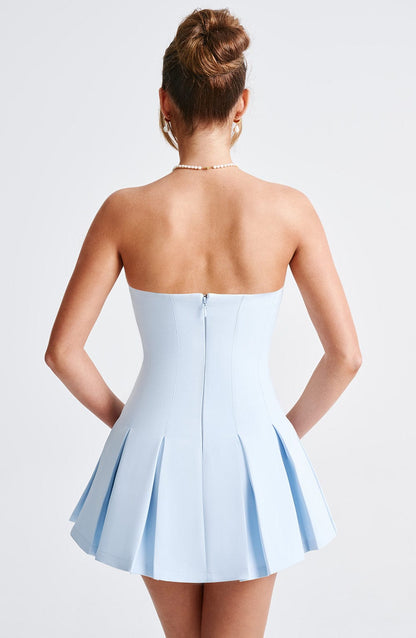 Chloe Blue Mini Sundress - Cute Summer Fashion