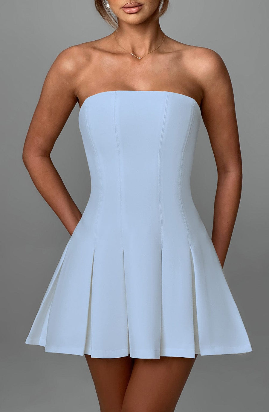 Chloe Blue Mini Sundress - Cute Summer Fashion