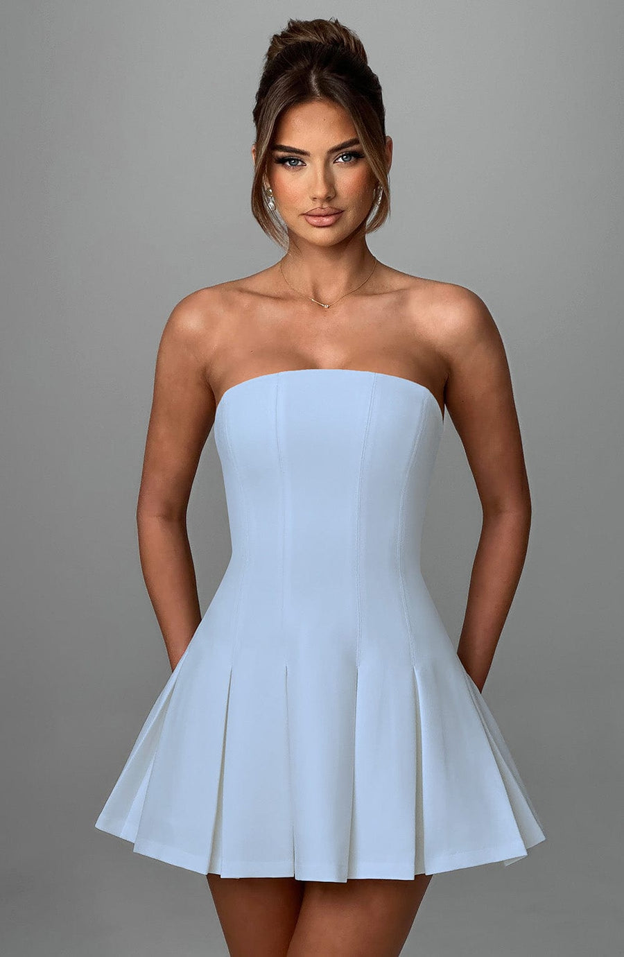 Chloe Blue Mini Sundress - Cute Summer Fashion