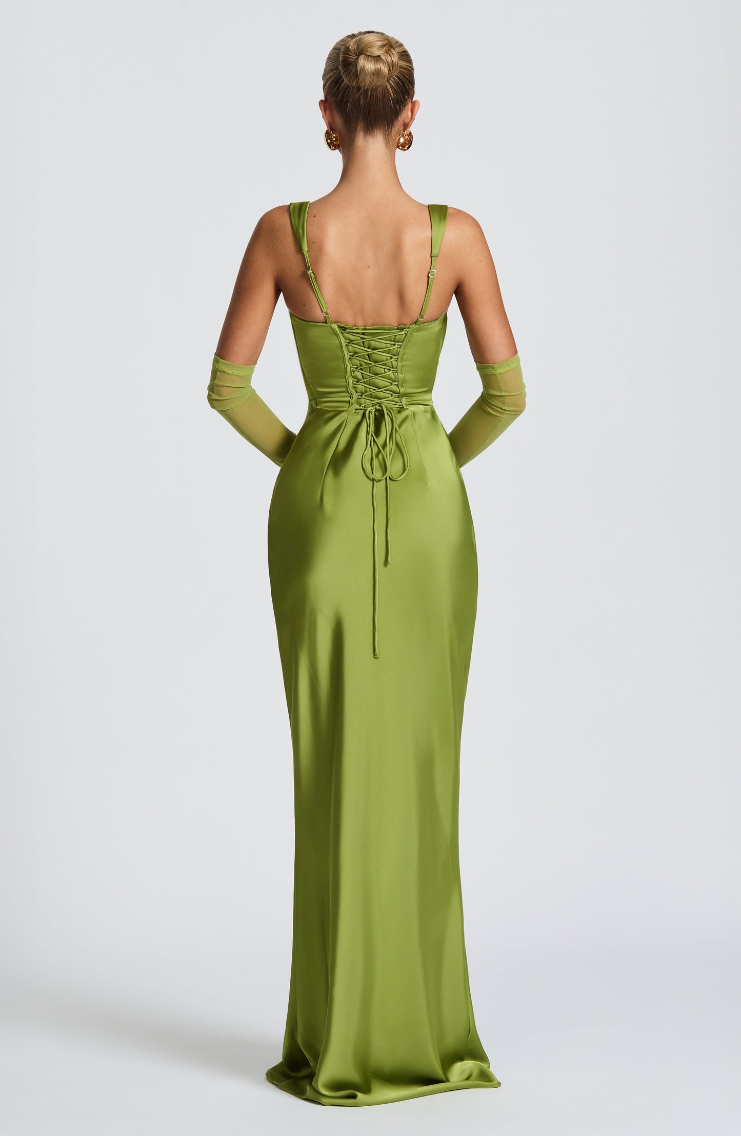 Sophia Olive Maxi Summer Dress