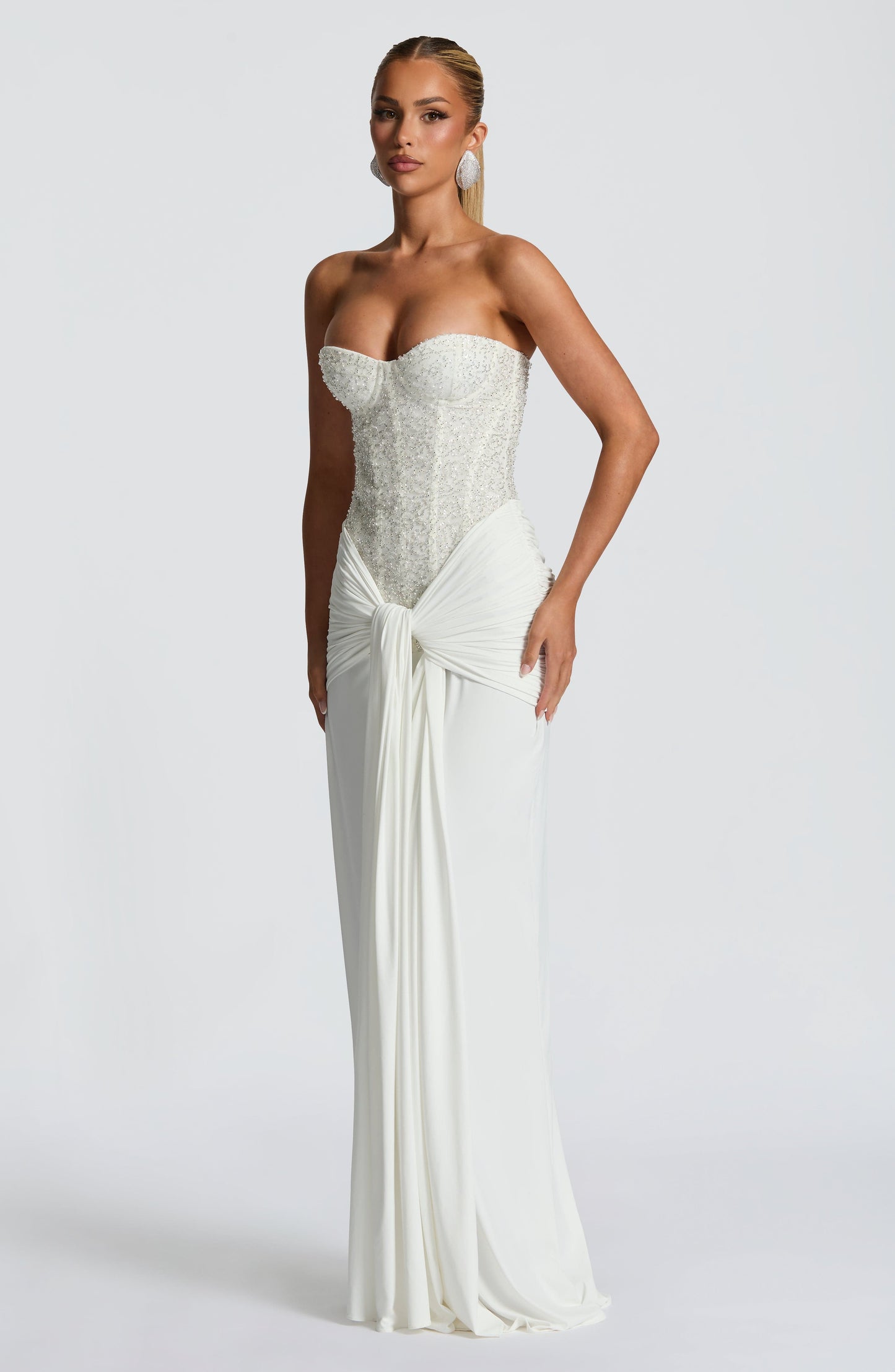 Sophia Ivory Maxi Summer Dress