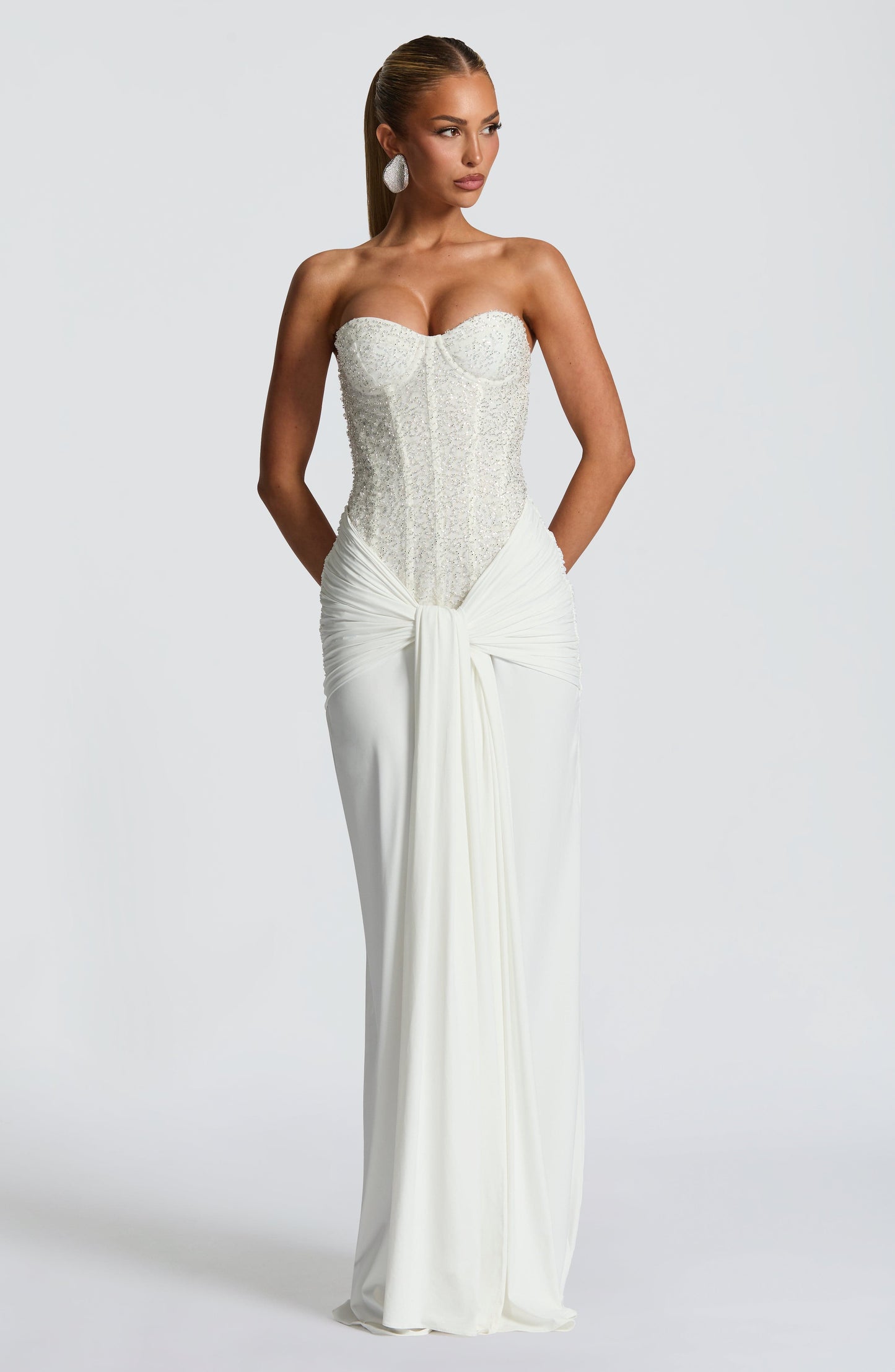 Sophia Ivory Maxi Summer Dress