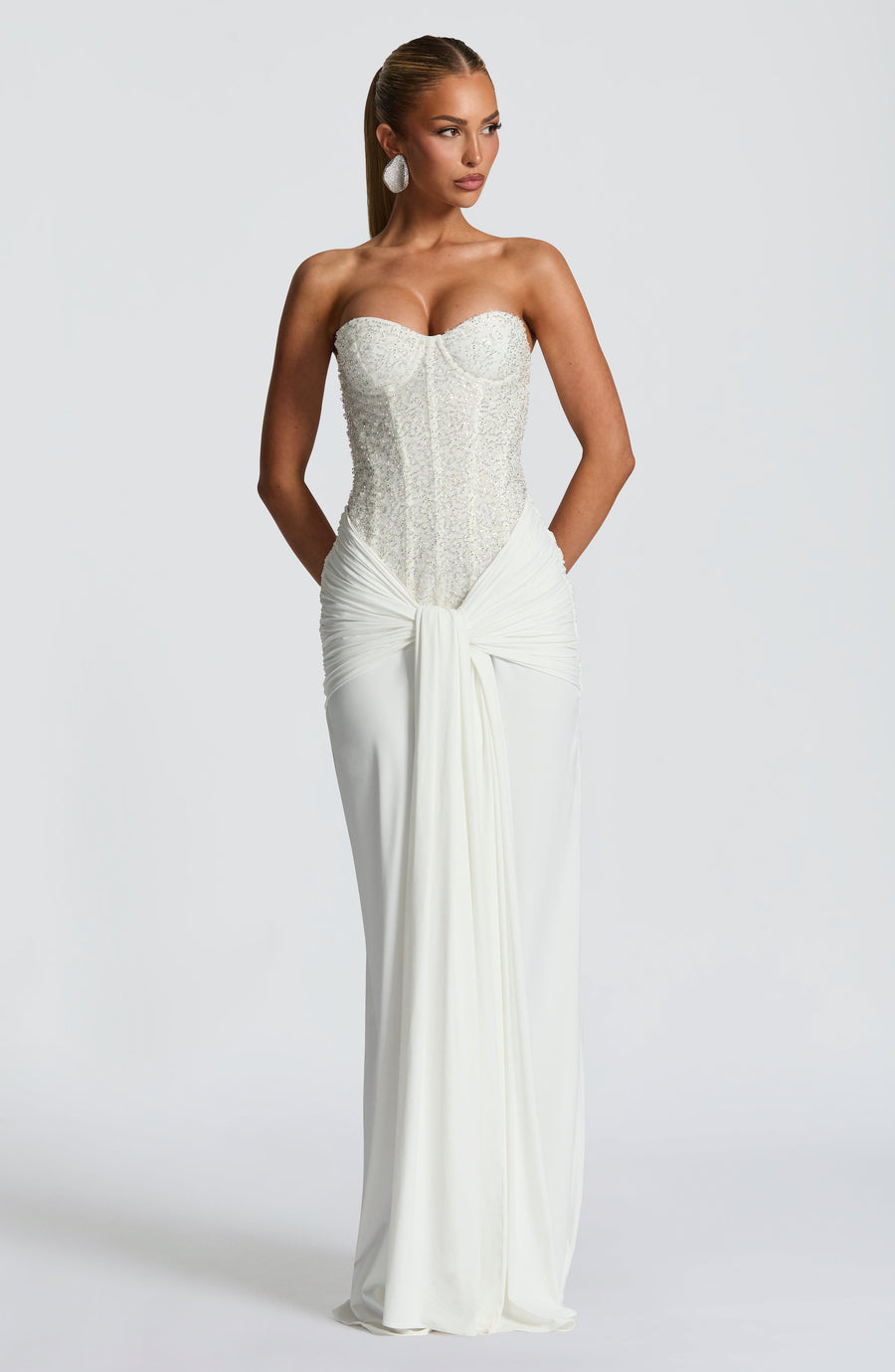 Sophia Ivory Maxi Summer Dress