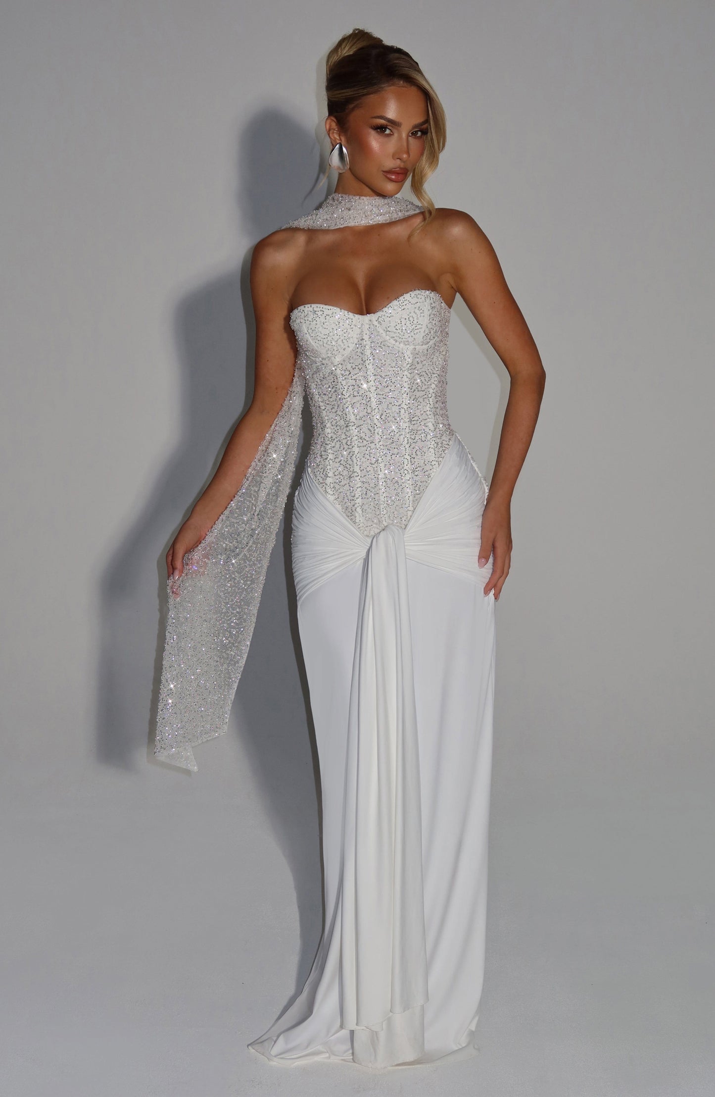 Sophia Ivory Maxi Summer Dress