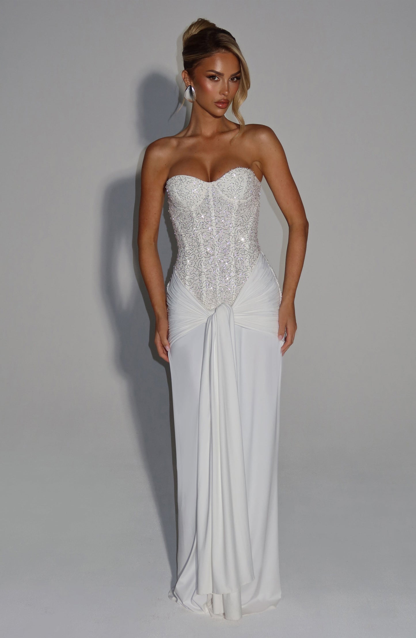 Sophia Ivory Maxi Summer Dress