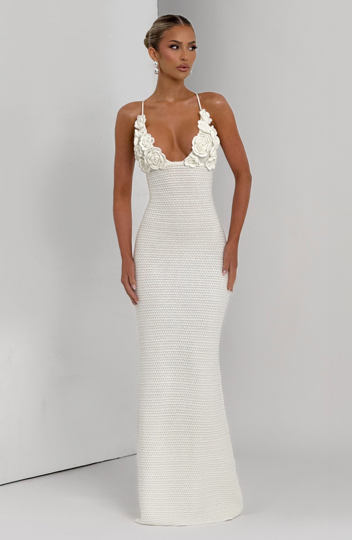 Sophia Ivory Maxi Summer Dress