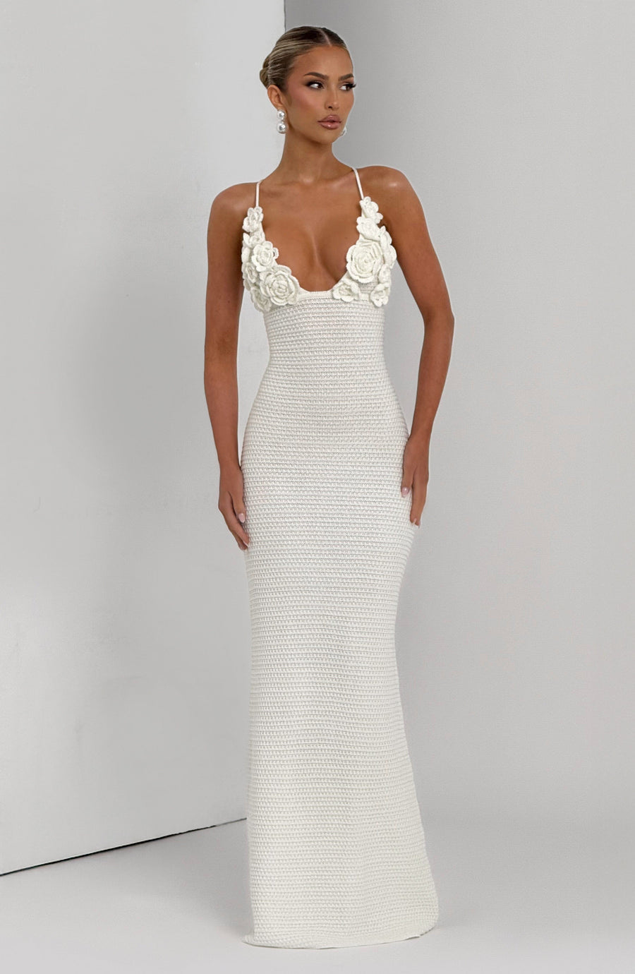 Sophia Ivory Maxi Summer Dress