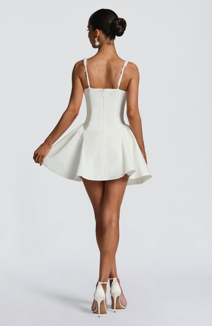 Sophia Ivory Mini Sundress - Cute Summer Fashion