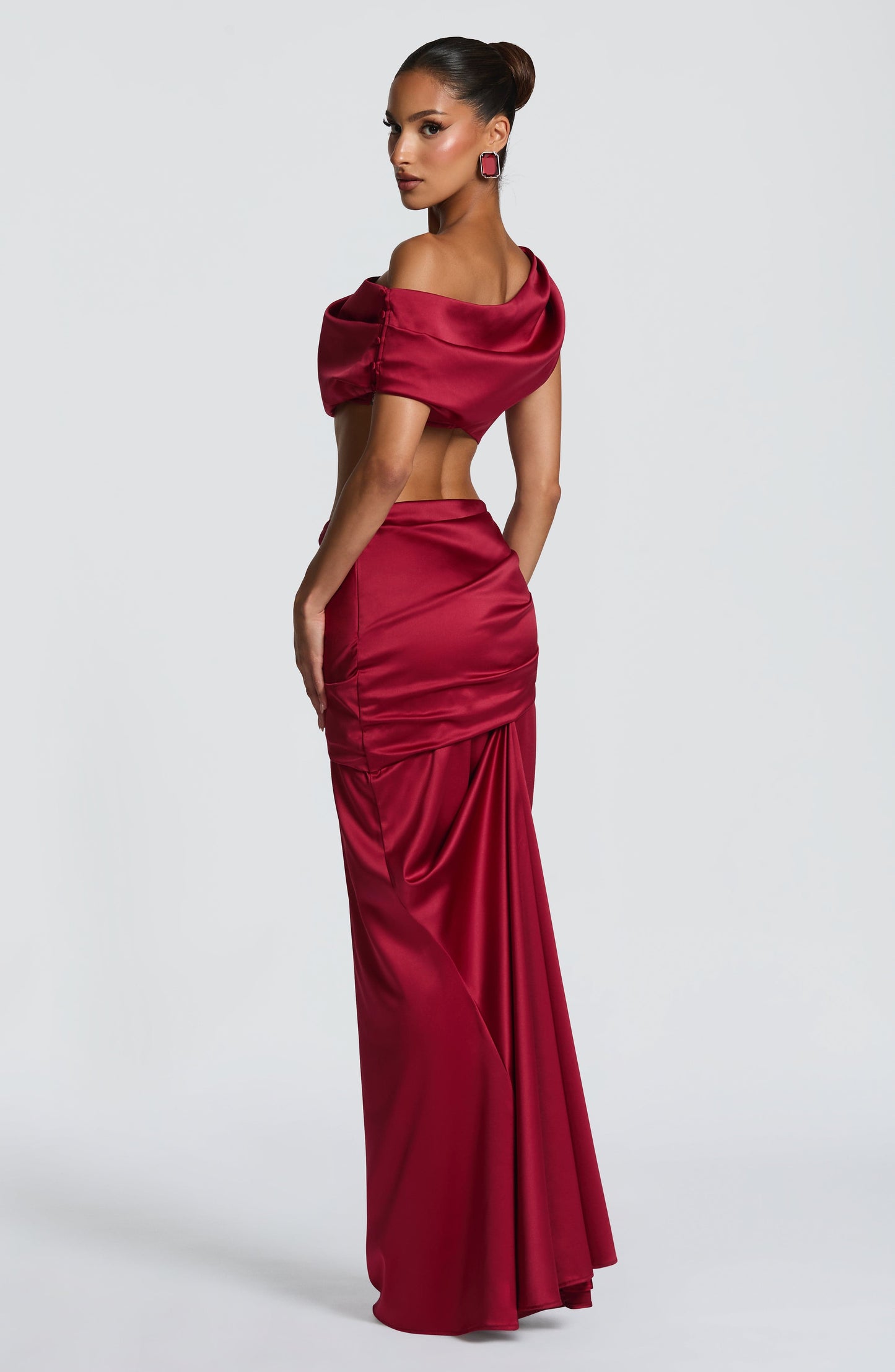 Natalie Burgundy Maxi Skirt - Summer Fashion