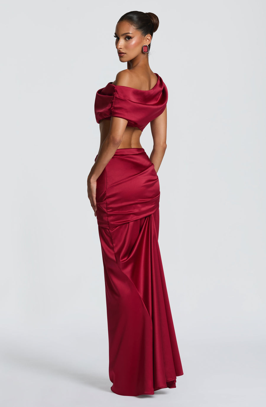 Natalie Burgundy Maxi Skirt - Summer Fashion