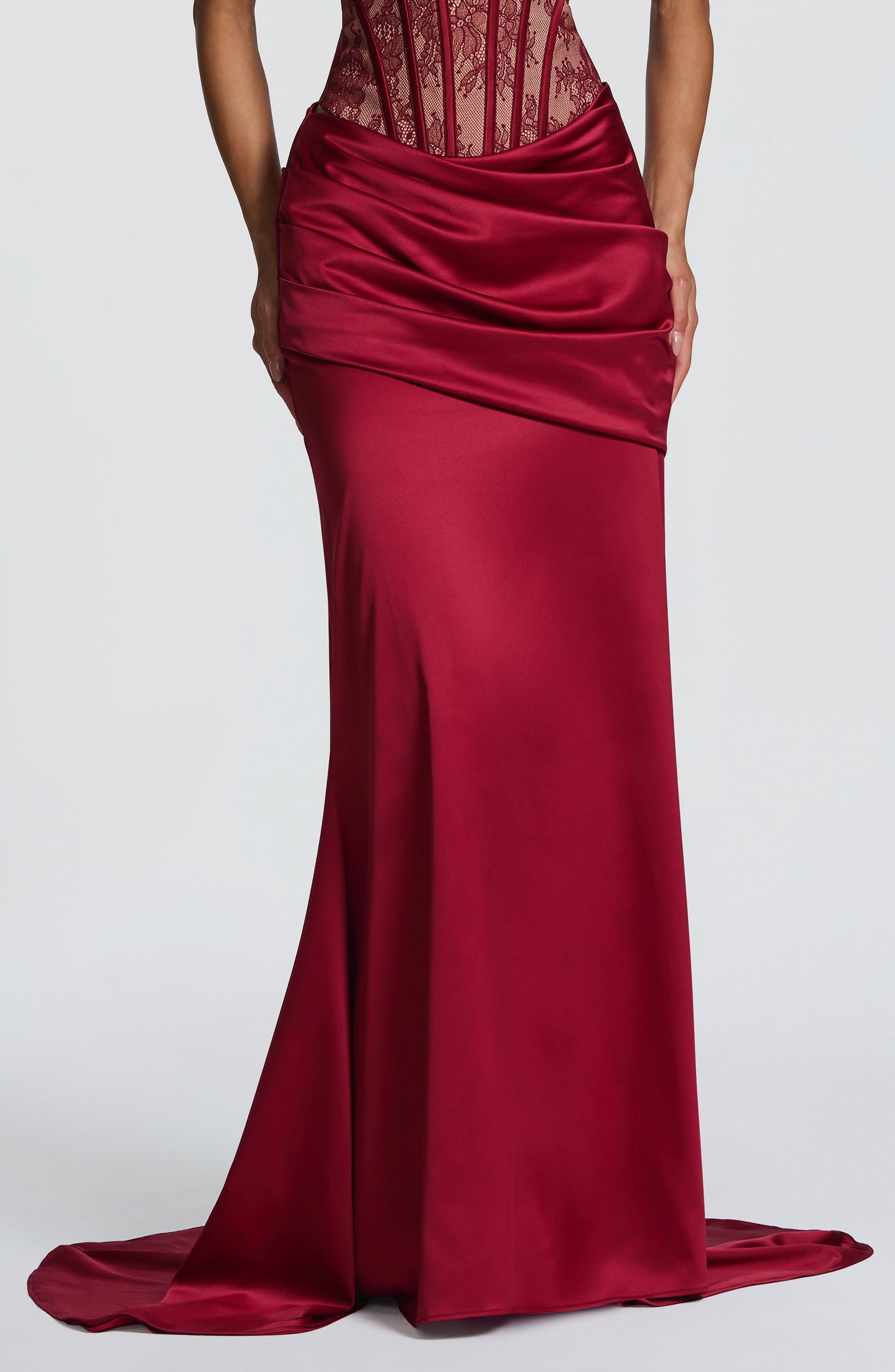 Natalie Burgundy Maxi Skirt - Summer Fashion