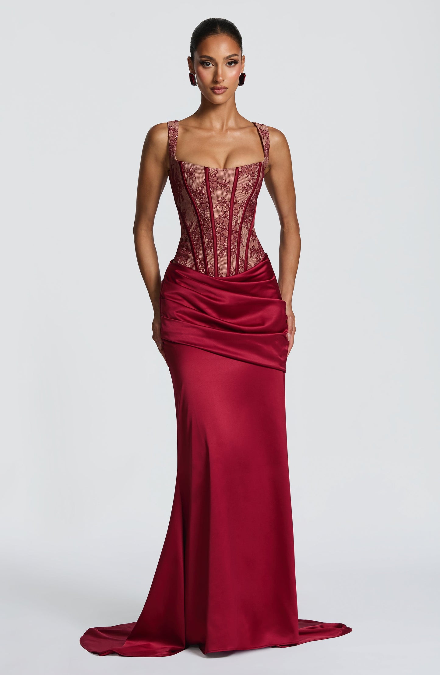 Natalie Burgundy Maxi Skirt - Summer Fashion