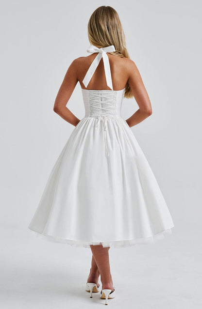 Ivory Cressida Midi Dress in XS - image 6