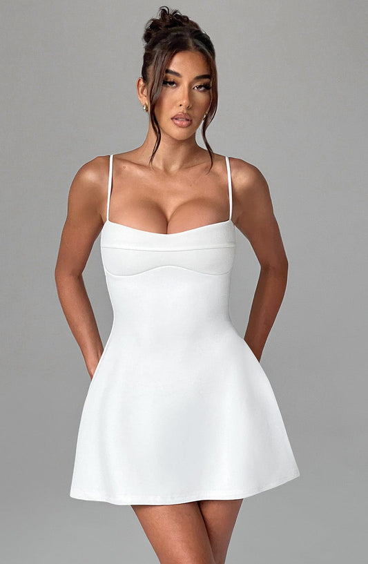 Ivory Dakota Mini Dress in XS - front view