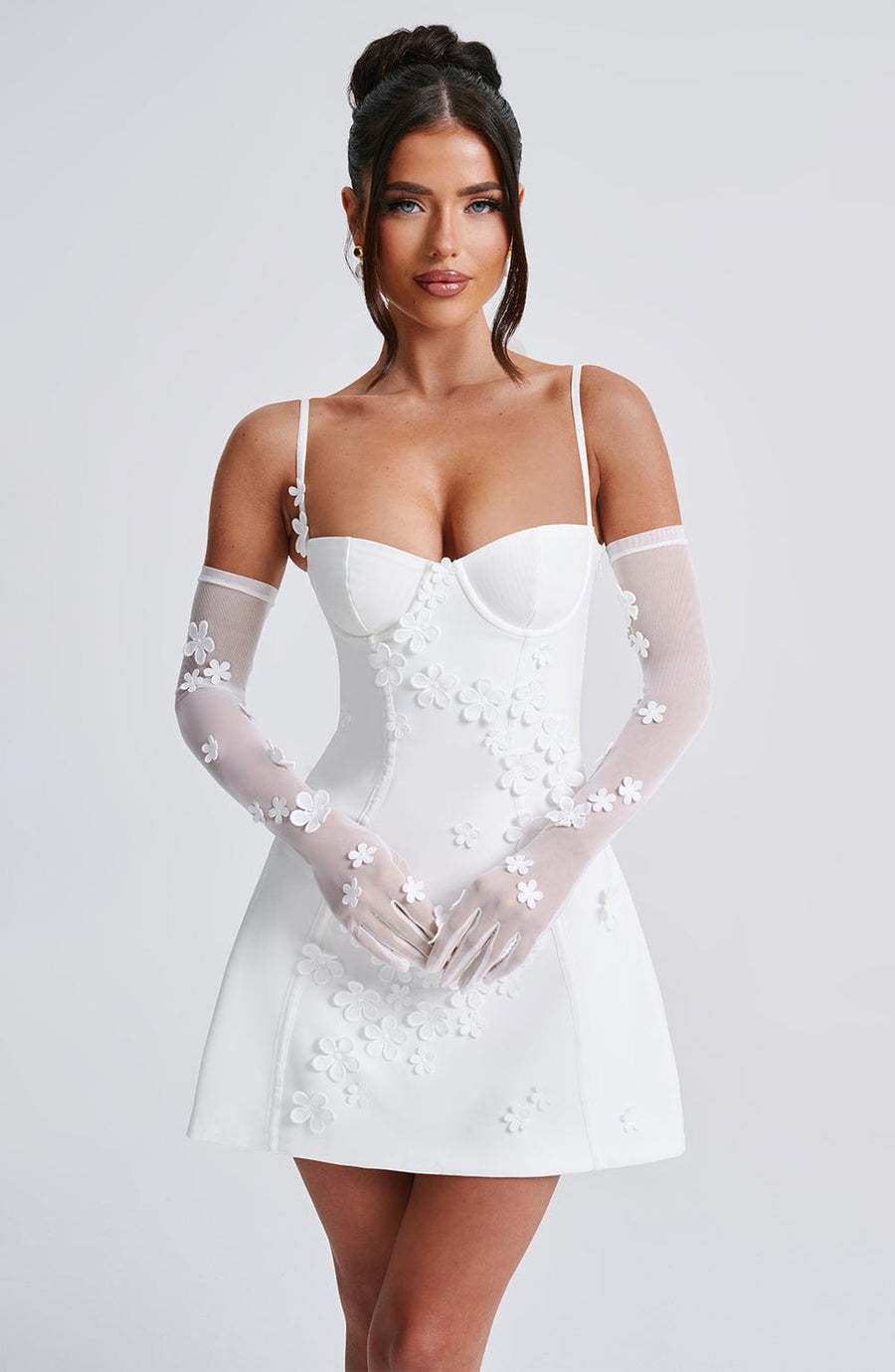 Chloe Ivory Mini Sundress - Cute Summer Fashion