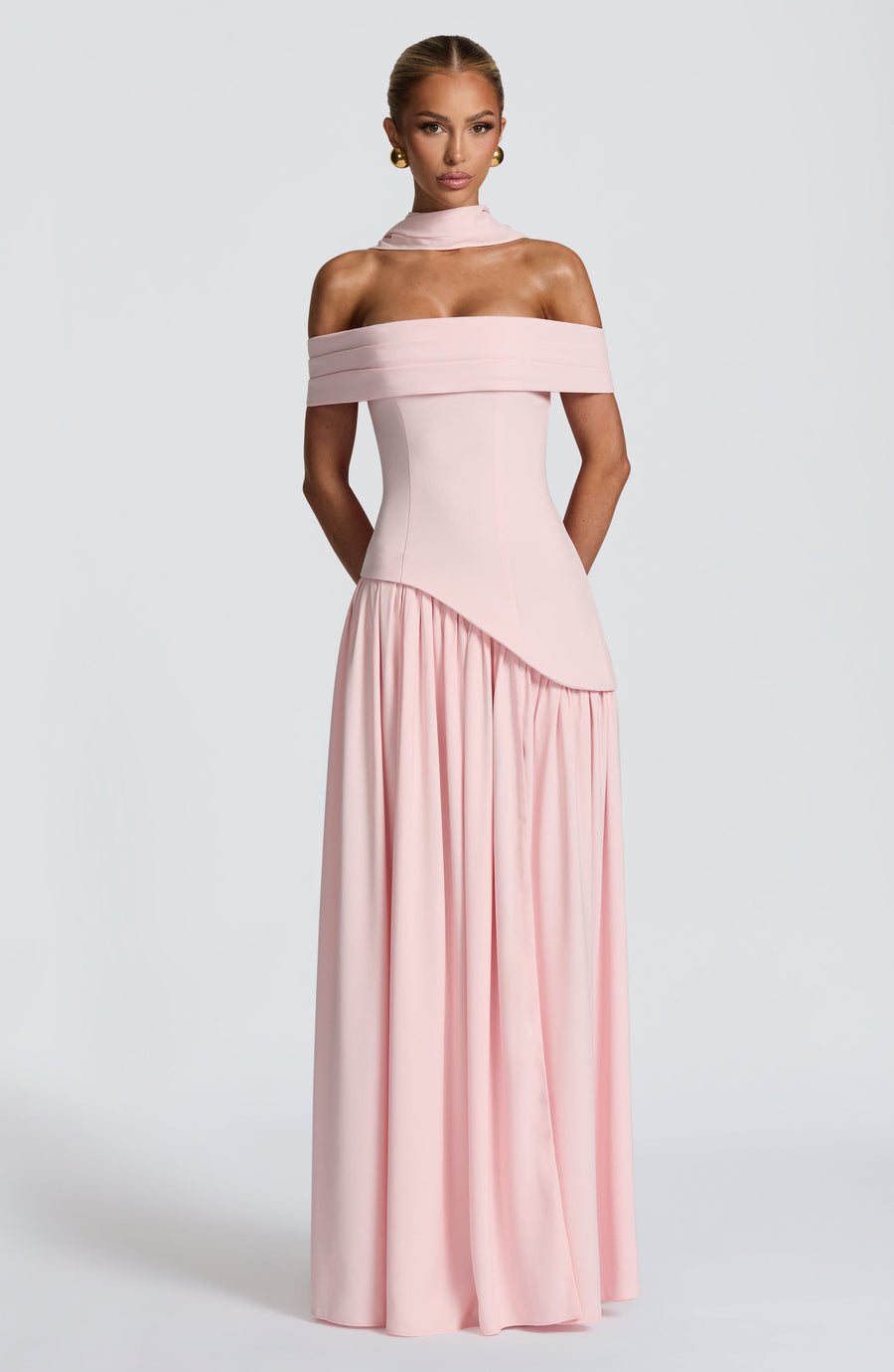 Sophia Blush Maxi Summer Dress