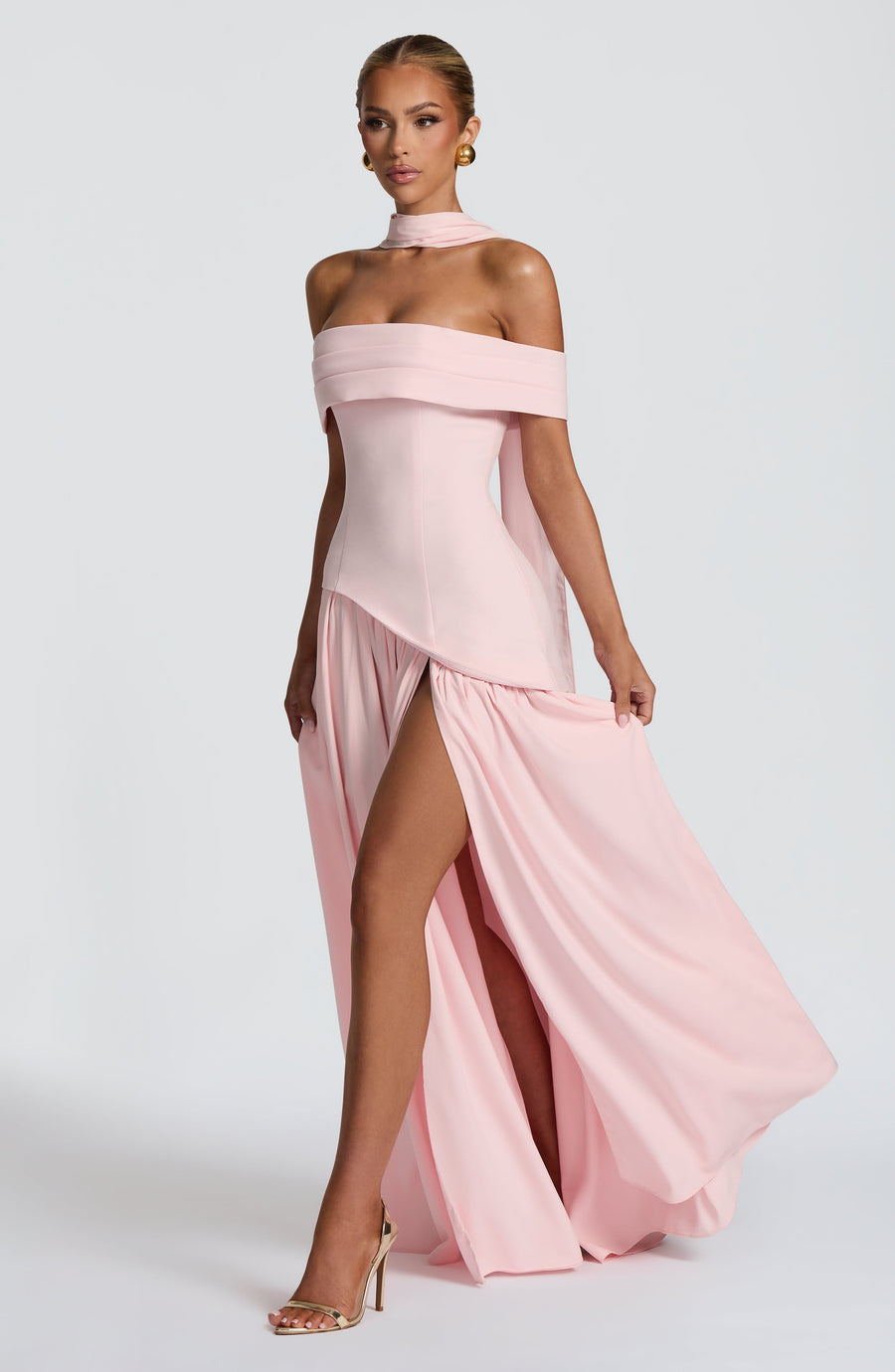 Sophia Blush Maxi Summer Dress