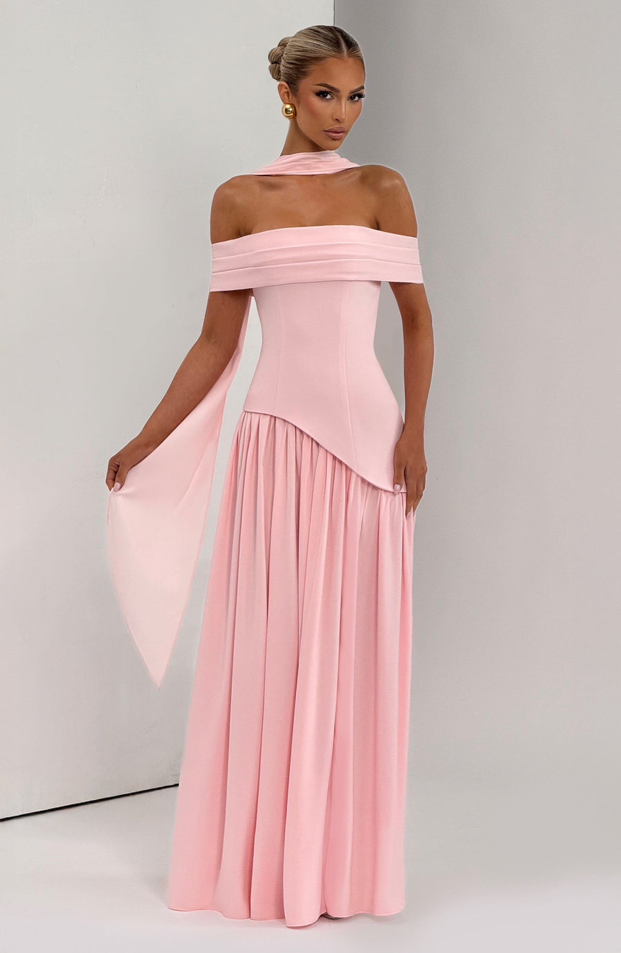 Sophia Blush Maxi Summer Dress