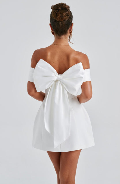 Chloe Ivory Mini Sundress - Cute Summer Dress