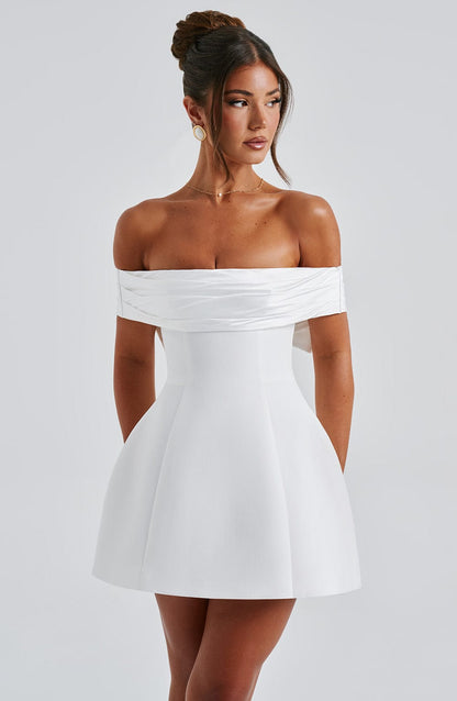 Chloe Ivory Mini Sundress - Cute Summer Dress