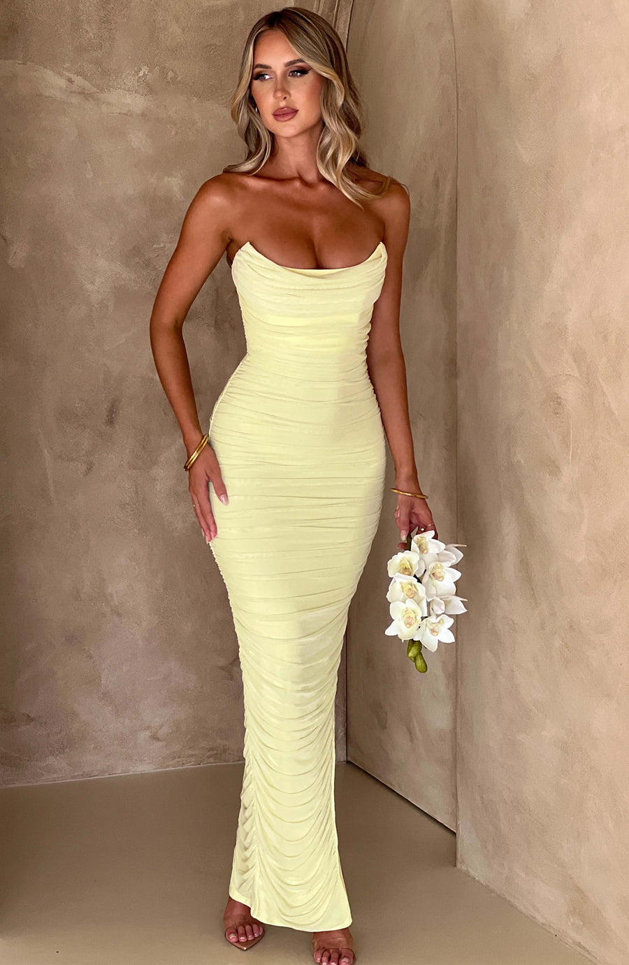 Chloe Lime Maxi Summer Dress