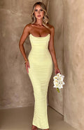 Chloe Lime Maxi Summer Dress