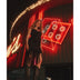 Black Asymmetrical Fringe Mini Skirt with Studded Hem - Black