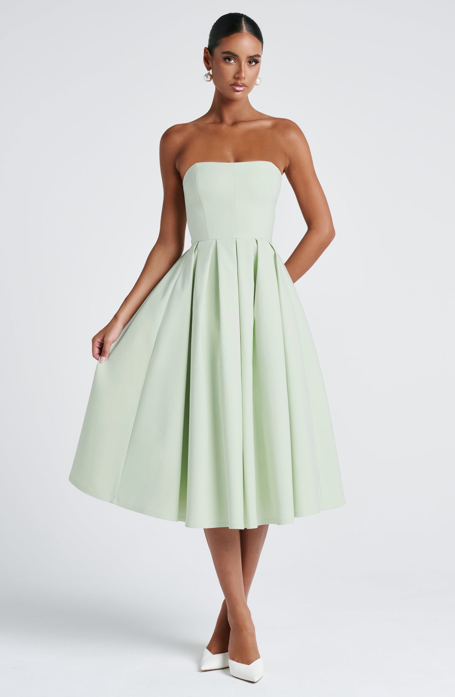 Sophia Mint Midi Sundress - Perfect for Summer