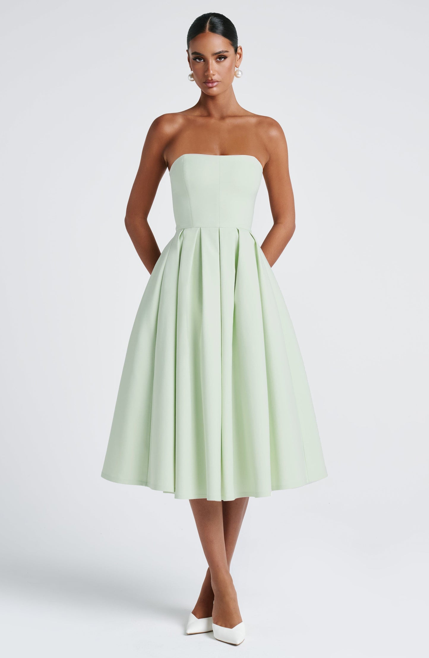 Sophia Mint Midi Sundress - Perfect for Summer