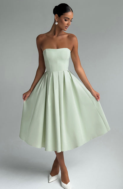 Sophia Mint Midi Sundress - Perfect for Summer