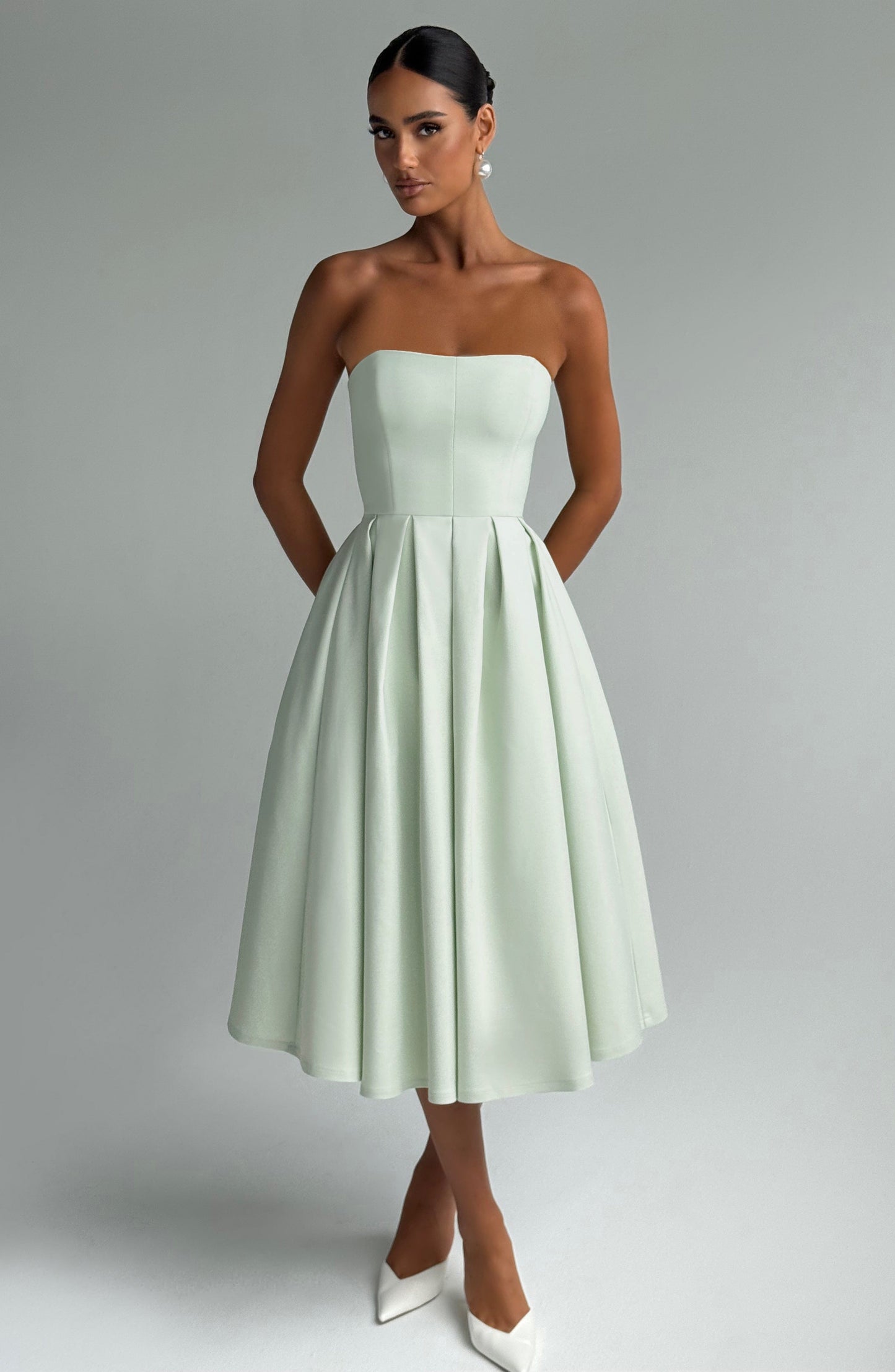 Sophia Mint Midi Sundress - Perfect for Summer