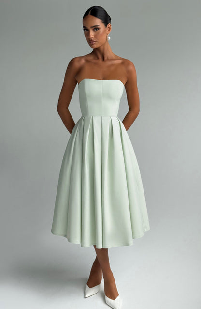 Sophia Mint Midi Sundress - Perfect for Summer